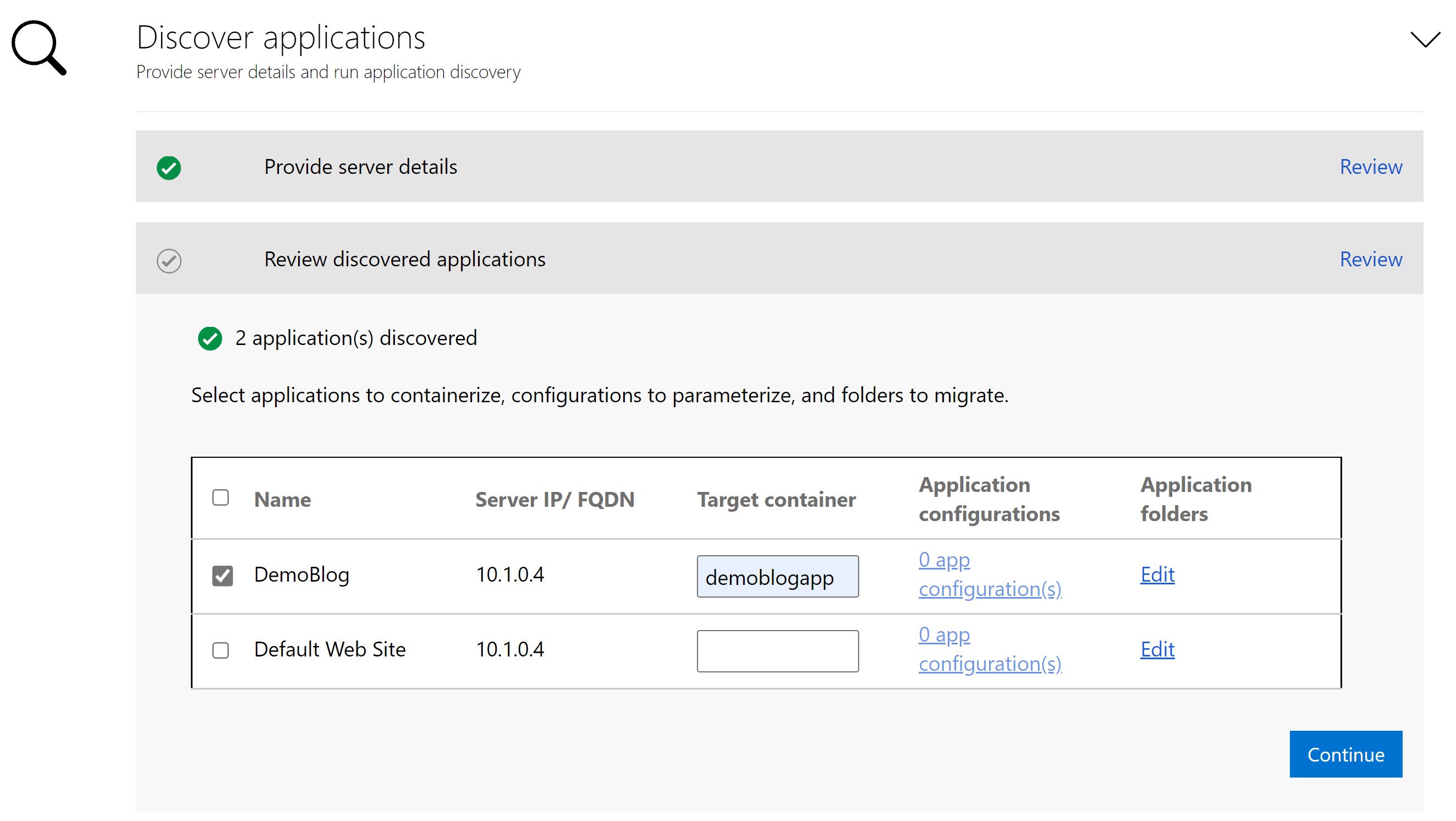 Azure Migrate docs