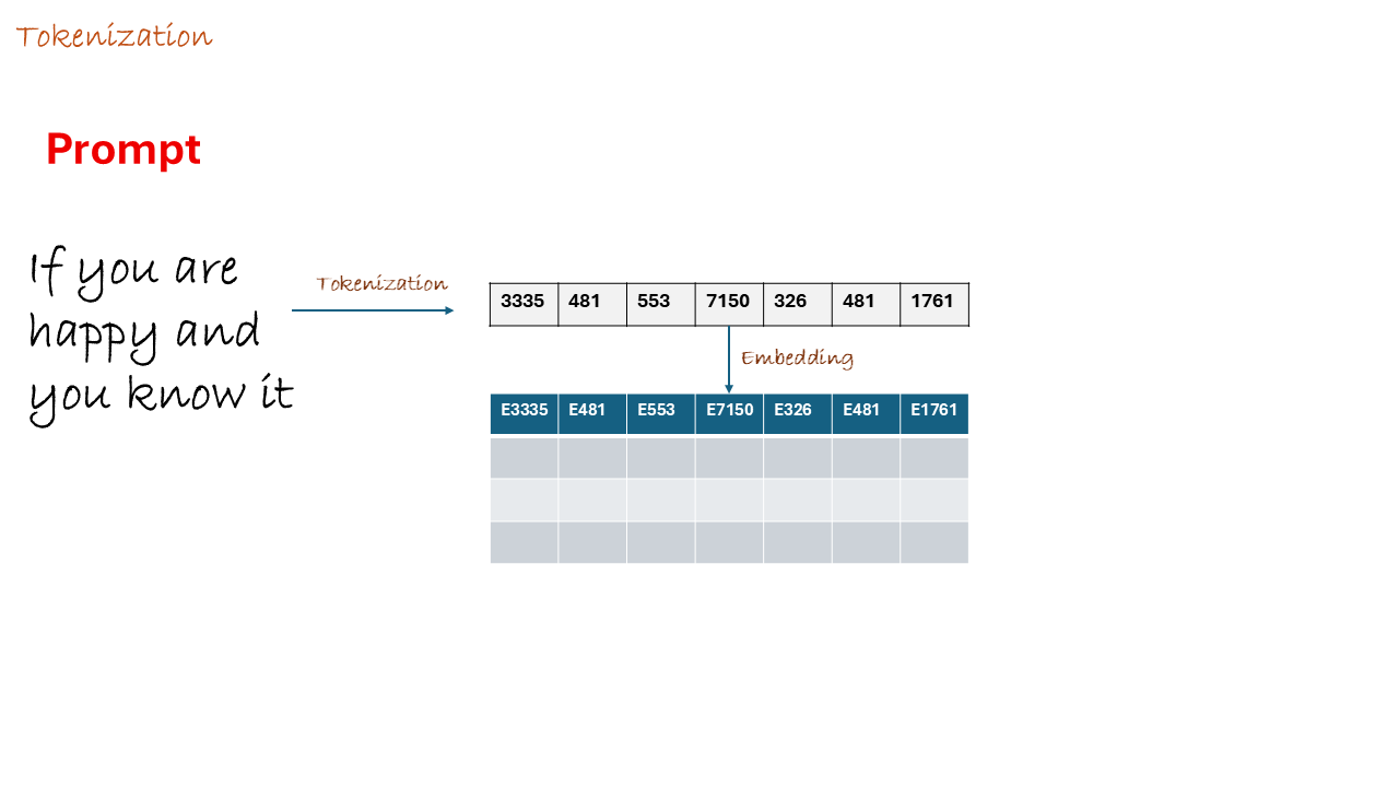 Screenshot showing the tokenization process