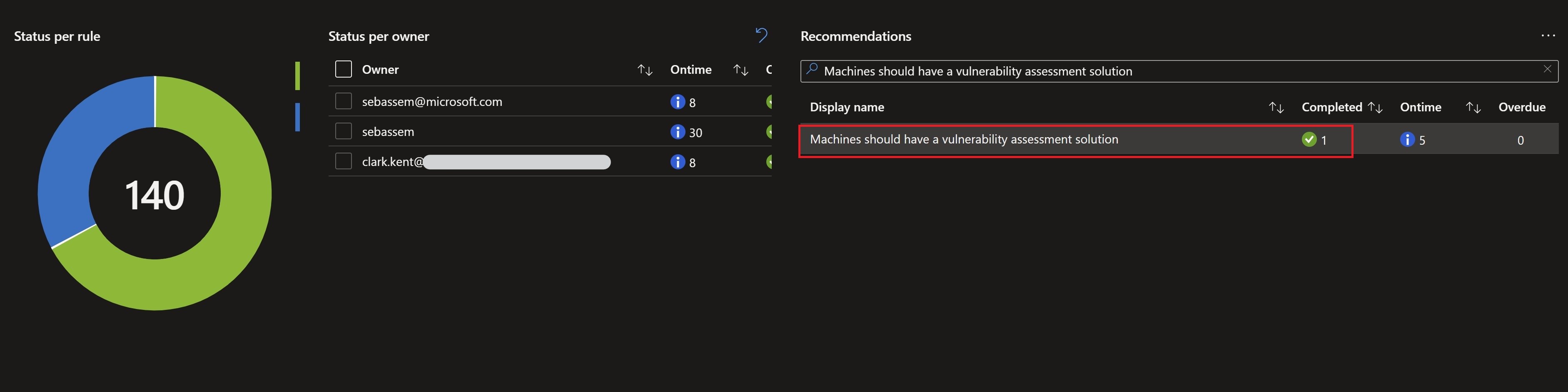 Screenshot showing the governance rules workbook